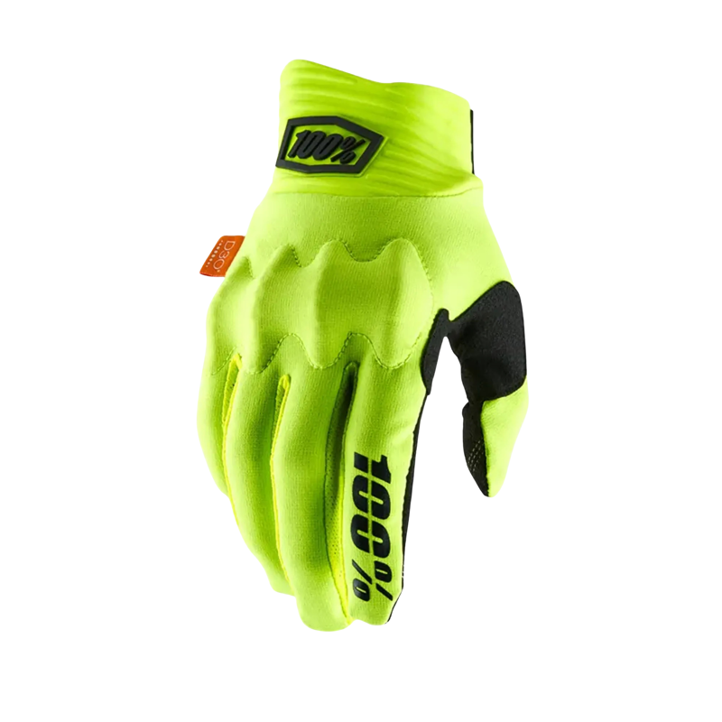 100% Cognito Smart Shock Gloves in Fluo Yellow