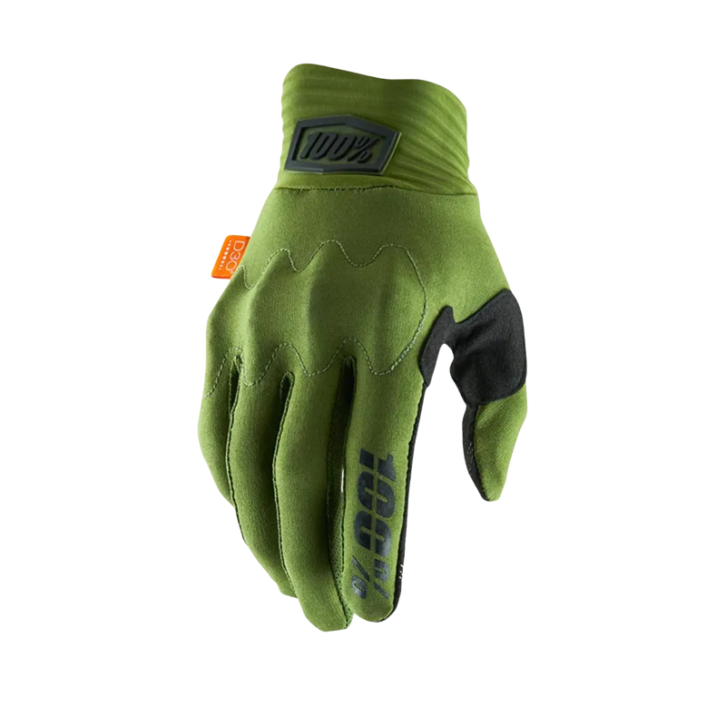 100% Cognito Smart Shock Gloves in Army Green