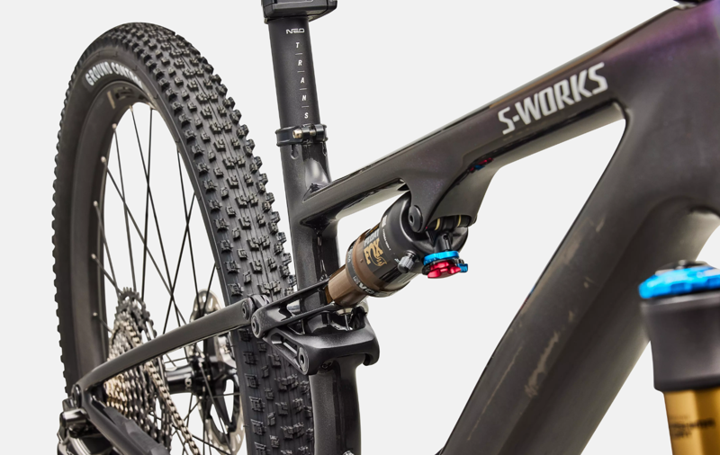 Specialized S-Works Epic 8 EVO Di2 Mountain Bike - Carbon / Green to Purple Vivid Al-4
