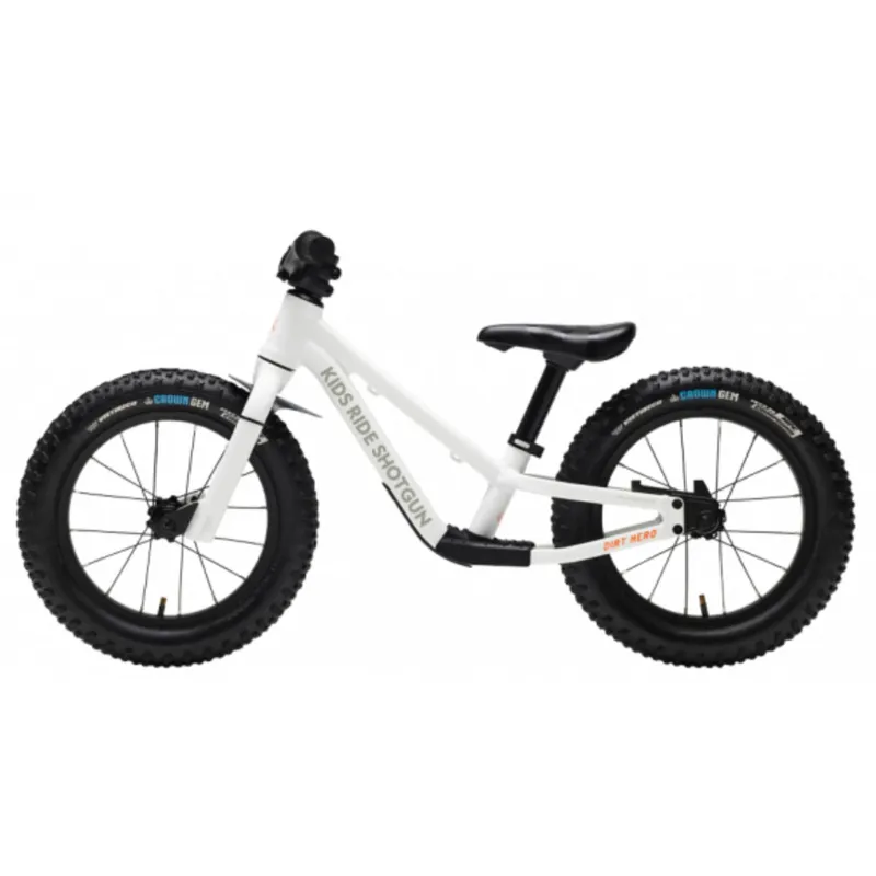 Kids Ride Shotgun Dirt Hero 14 Balance Bike White 