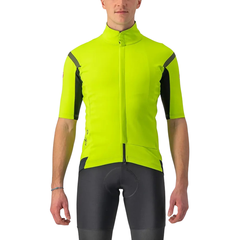 Castelli Gabba RoS 2 Short Sleeve Jersey in Electric Lime/Dark Grey