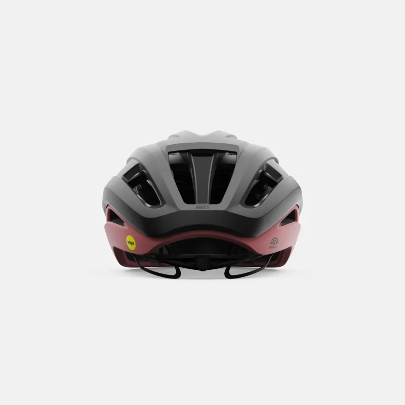 Giro Aries Spherical Helmet in Metallic Coal/Dusty Rose-3