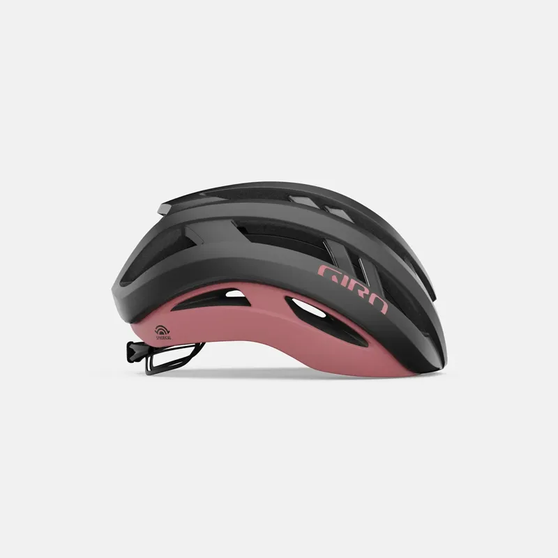 Giro Aries Spherical Helmet in Metallic Coal/Dusty Rose-2