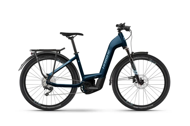 Haibike Trekking 8 LOW Hybrid Electric Bike Bosch Perf. CX Royal Blue
