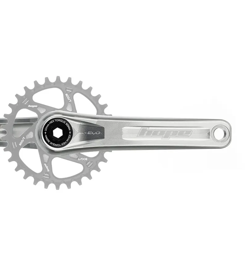 Hope EVO Replacement 175mm Drive Side Crankarm in Silver