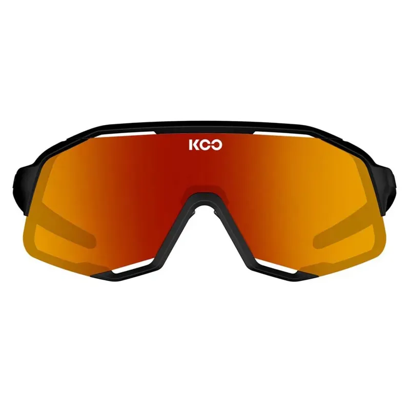 Koo Demos Sunglasses - Black Matt / Red Lense -1