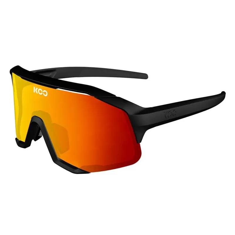 Koo Demos Sunglasses - Black Matt / Red Lense 