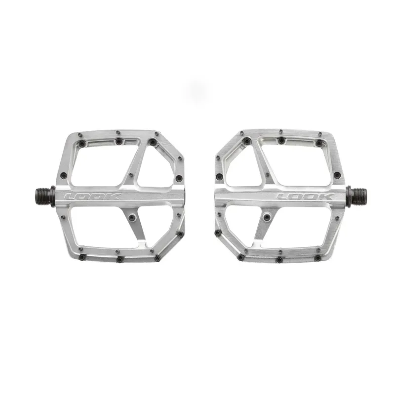 Look Trail Roc Plus Flat MTB Pedals in Silver-1