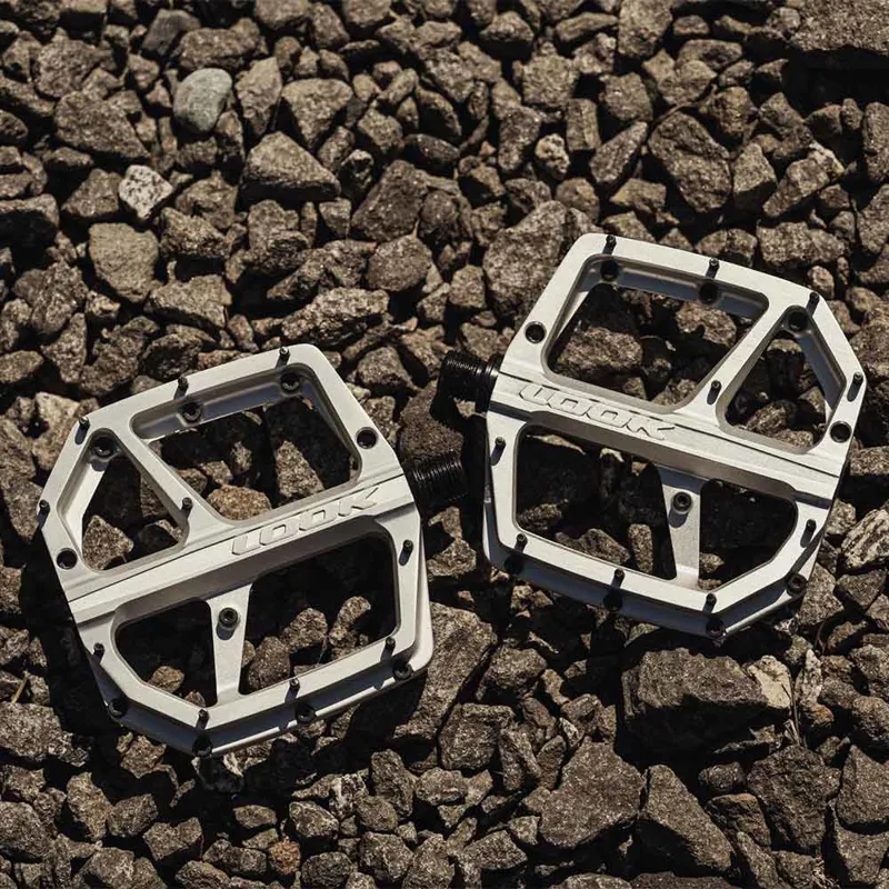 Look Trail Roc Plus Flat MTB Pedals in Silver-4
