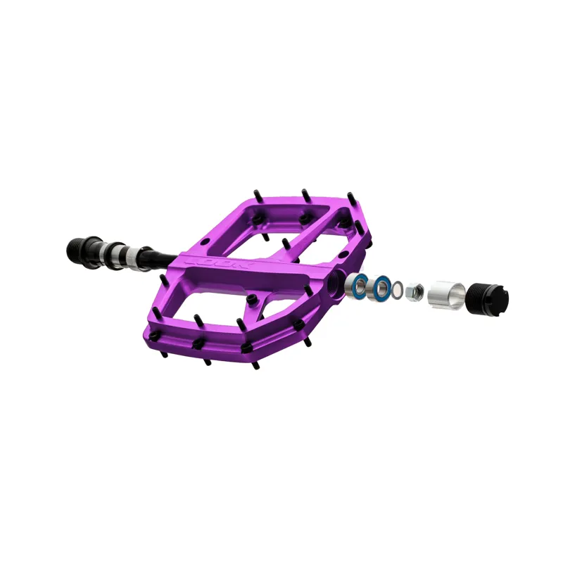 Look Trail Roc Plus Flat MTB Pedals in Purple-3