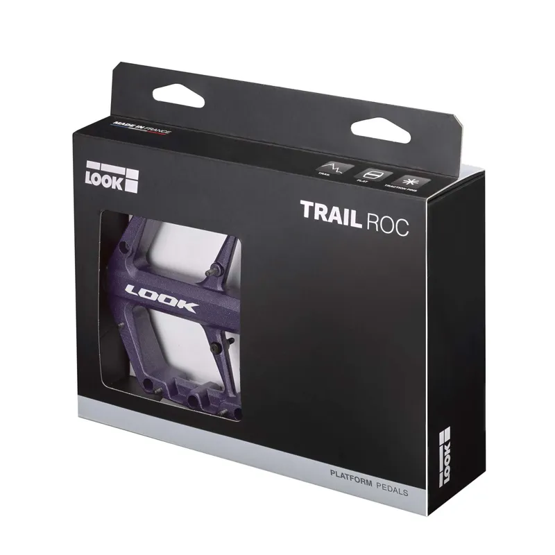 Look Trail Roc Flat Mtb Pedals: NIGHT PURPLE size-2