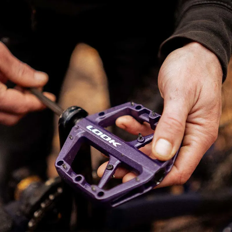 Look Trail Roc Flat Mtb Pedals: NIGHT PURPLE size-4