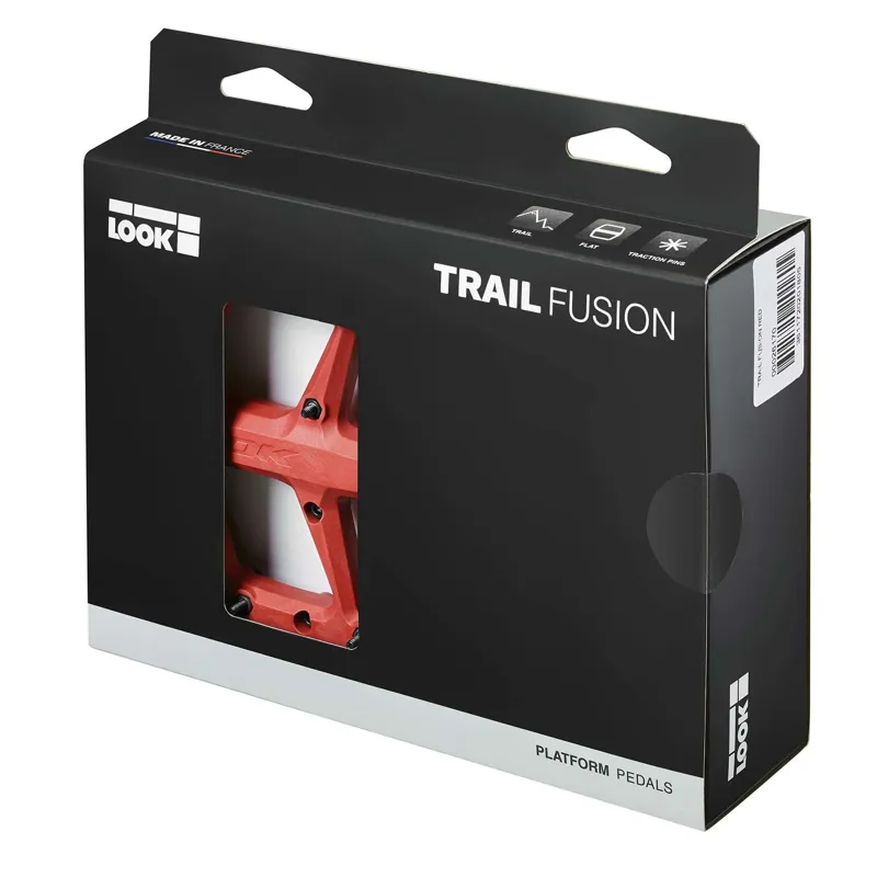 Trail Fusion Flat Pedals Red-2