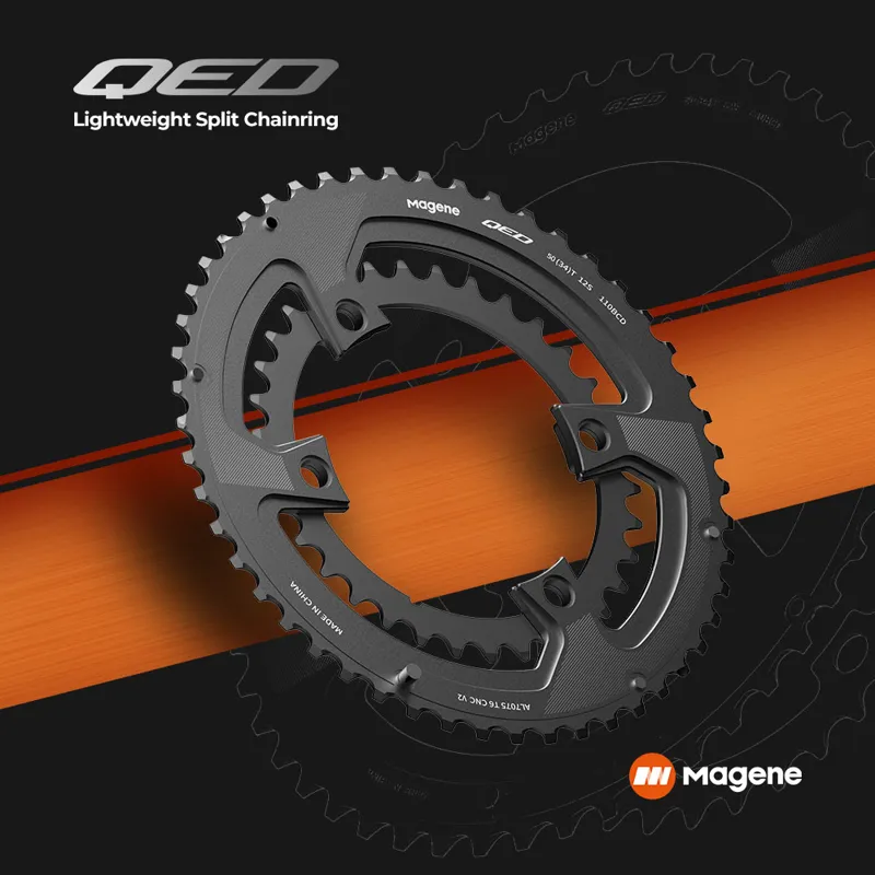  Magene QED Split Chainrings Silver -5