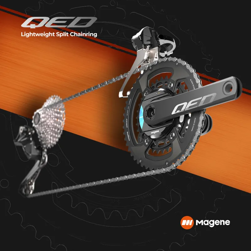  Magene QED Split Chainrings Silver -6