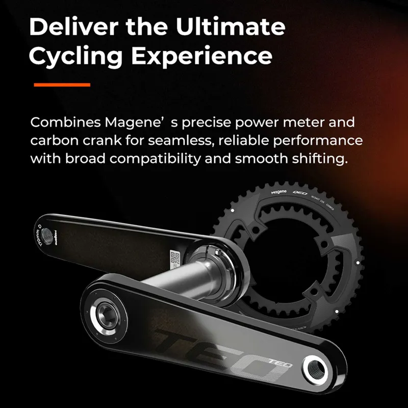  Magene TEO P515 Carbon Power Meter Chainset Black -5
