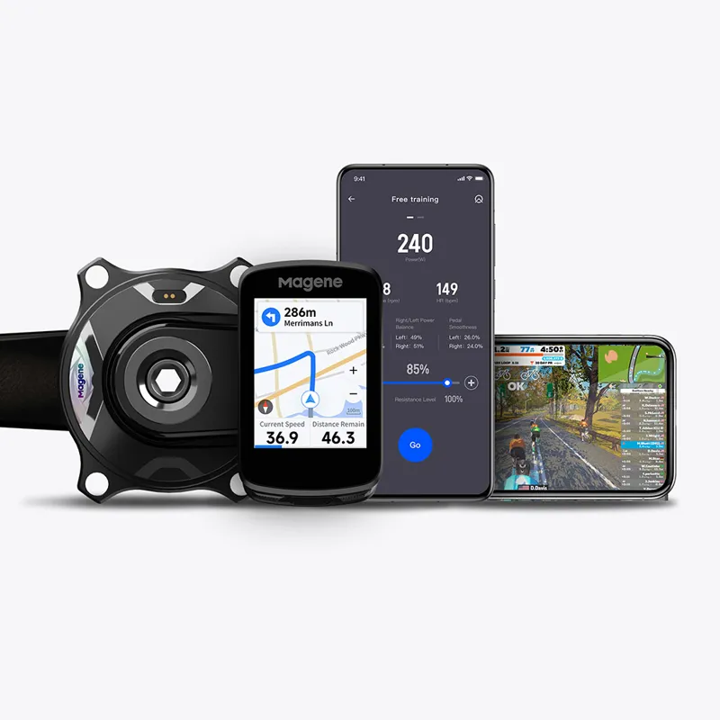  Magene TEO P515 Carbon Power Meter Chainset Black -7