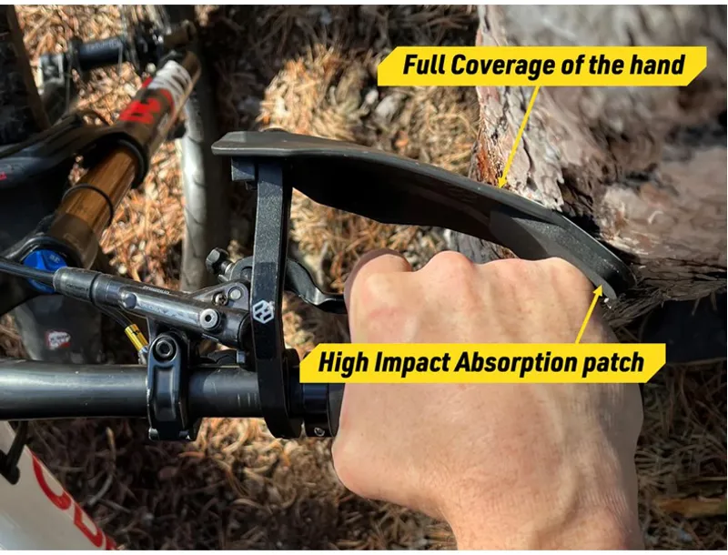 Sendhit Nock V2 MTB Hand Guards Pair Orange black-7