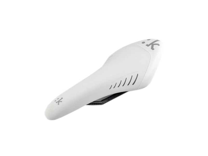 Fizik Arione k1 saddle - Carbon Rails - White 