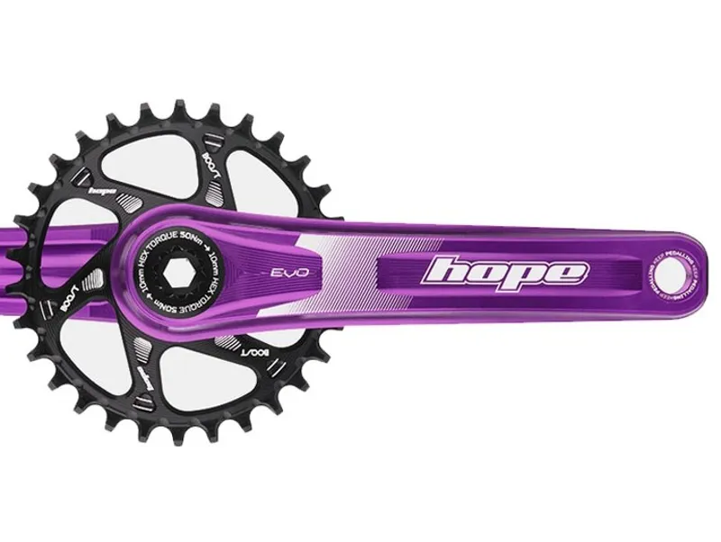Hope EVO Replacement 165mm Drive Side Crankarm in Purple