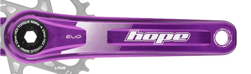 Hope EVO Replacement 170mm Non-Drive Side Crankarm in Purple