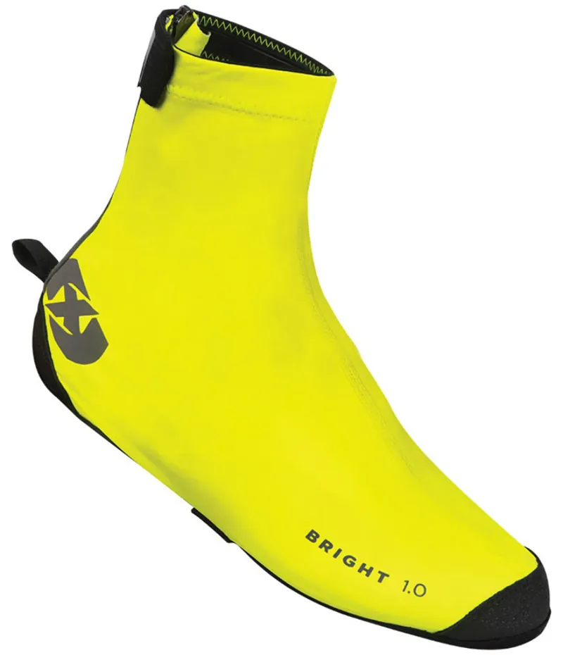 Oxford Bright 1.0 Cycling Overshoes Yellow/Reflective