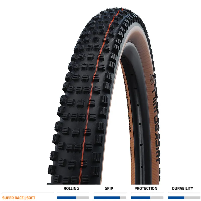 Schwalbe Wicked Will Super Race ADDIX Soft 29 2.4 Tyre Tan 