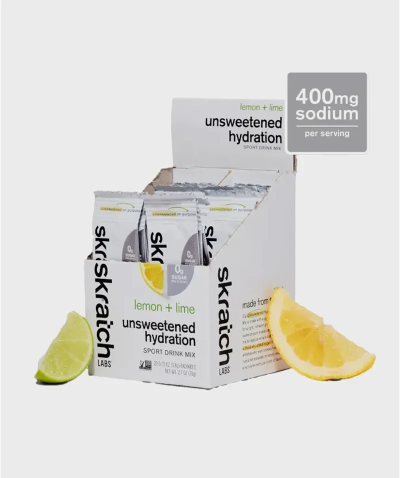 Skratch Labs Unsweetened Sport Drink Mix Caddy Lemon and Lime 20 pack-1