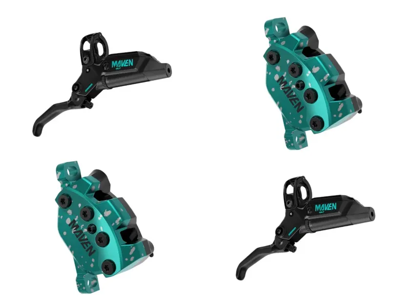 Sram Maven Ultimate Stealth Black Teal Splatter Expert kit