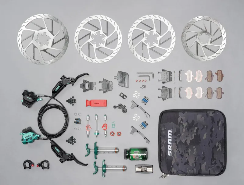 Sram Maven Ultimate Stealth Black Teal Splatter Expert kit-2