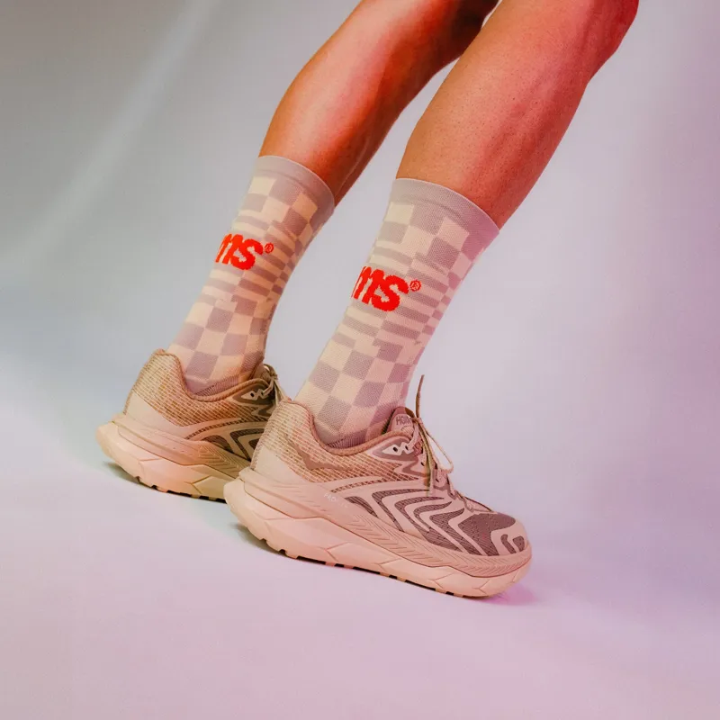Sums All Seasons Socks - Checkers Cream-3