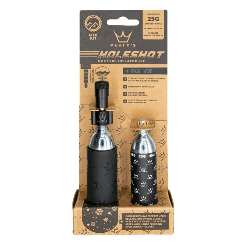 Peaty's Holeshot CO2 Tyre Inflator - MTB (25g) box of 12