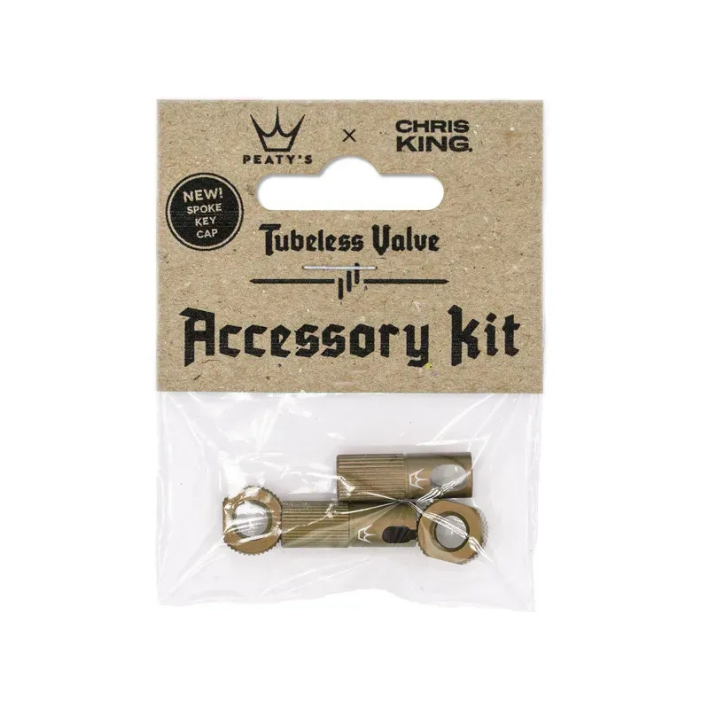 Peaty's X Chris King Tubeless Valve Accessory Kit (Box Of 12) Bourbon box of 12