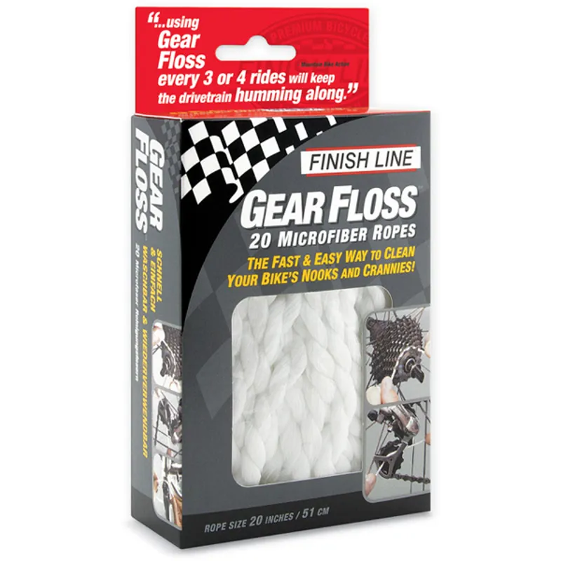 Finish Line Pack of 20 Gear Floss Gear Cleaners