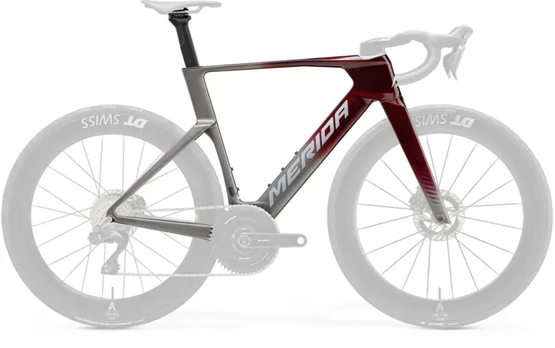 Merida Reacto One Road Frameset - Red/Grey-1