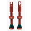 Peaty's X Chris King MK2 42mm Tubeless Valves in Red