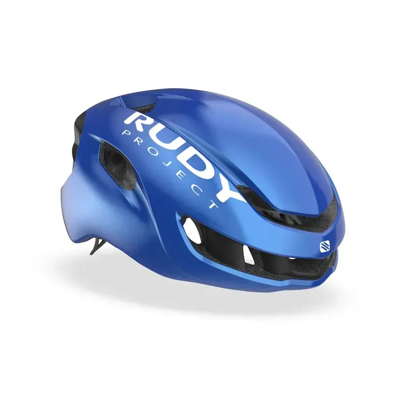 Rudy Project Nytron Road Helmet In Shiny Blue Metal/Matte Black