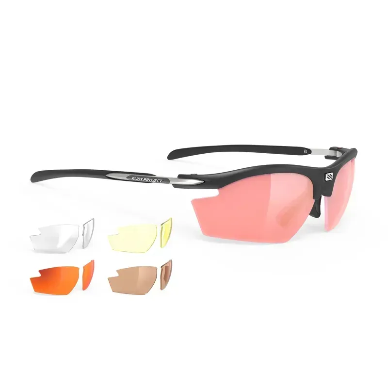 Rudy Project Rydon RP Optics Shooting Sunglasses In Black Matte - Rac.Red+LS Copper+Act. Brown+Yellow+Transp