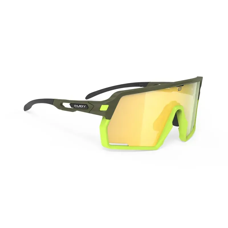Rudy Project Kelion RP Optics Sunglasses In Olive Matte/Multilaser Yellow