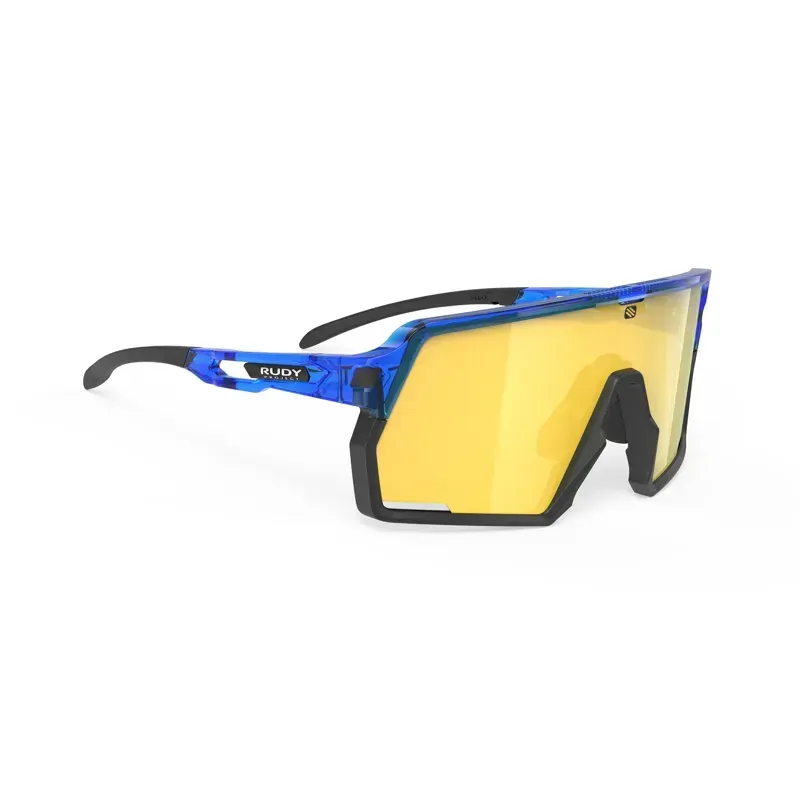 Rudy Project Kelion RP Optics Sunglasses In Crystal Blue/Multilaser Yellow