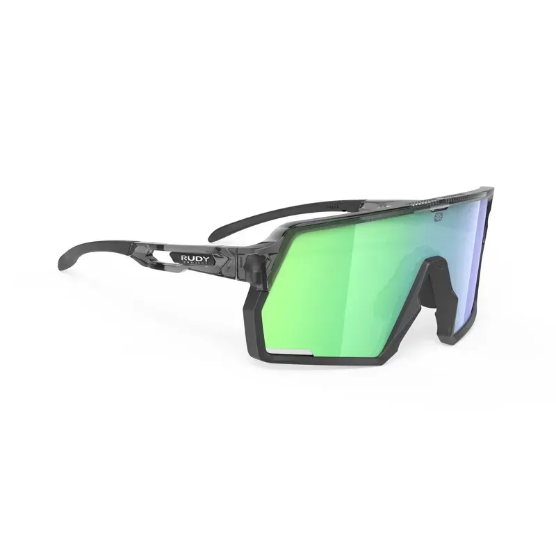 Rudy Project Kelion RP Optics Sunglasses In  Crystal Ash/Multilaser Green