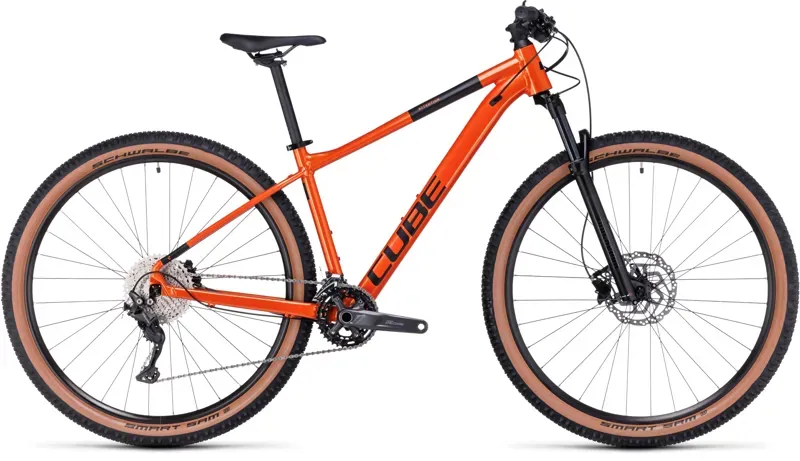 Cube Attention Mountain Bike in Fire Orange/Black
