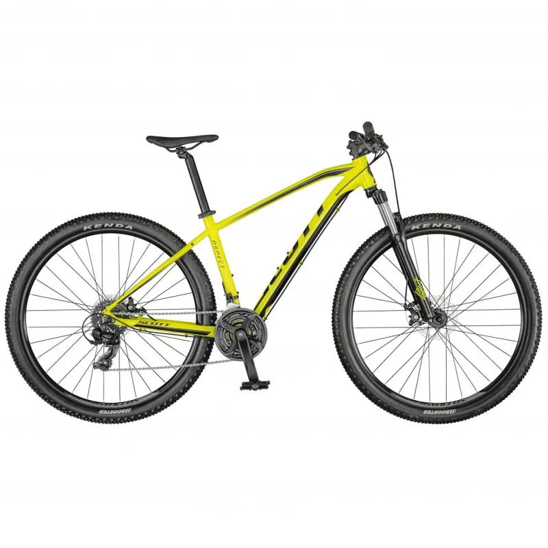2021 Scott Aspect 970 Hardtail Mountain Bike in Yellow-1