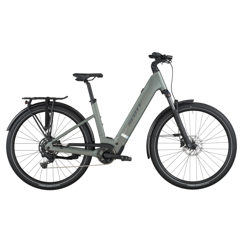 Scott Sub Sport 30 Wave eHybrid Bike in Highland Green