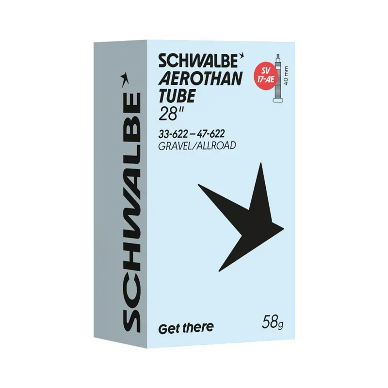 Schwalbe SV15-AE Aerothan 700x33/47c 40mm Inner Tube in Black-2