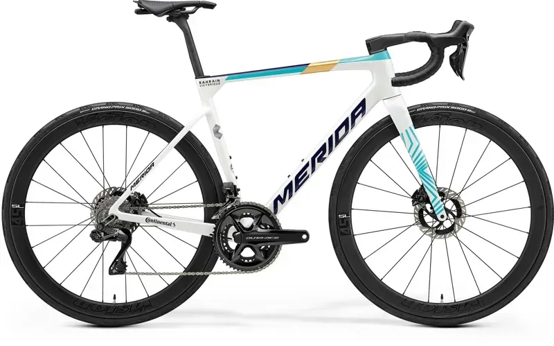Merida Scultura Team Road Race Bike In Team Teal/Pearl