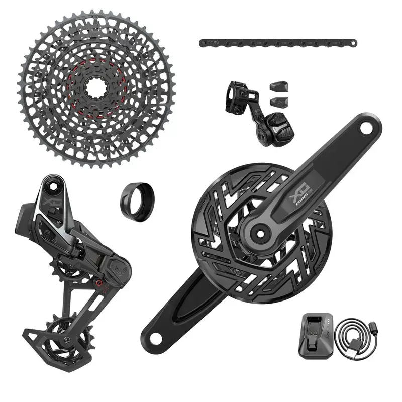 SRAM X0 T-Type Pedal Assist 160mm Bosch Transmission Groupset in Black