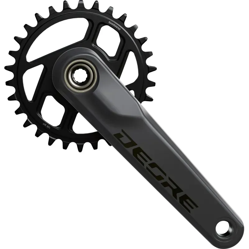 Shimano Deore FC-M6200 12-Speed 55mm Chainline 30T Chainset 175mm in Black