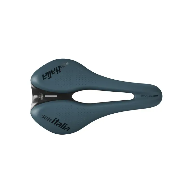 Selle Italia Novus Boost Evo TM Superflow Gravel Saddle in Blue Granite