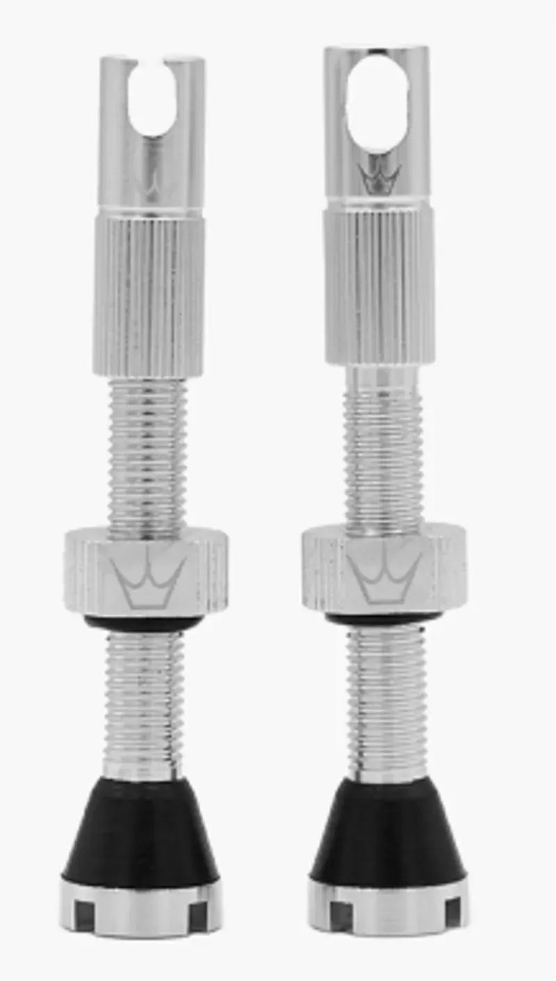 Peaty's X Chris King Tubeless MK2 Valves 60mm (Box Of 12) Silver 60mm - box of 12